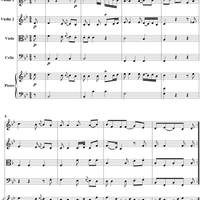 Piano Quintet in B-flat Major, Movement 2 - Piano Score