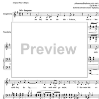 Der Tod, das ist die kühle Nacht Op.96 No. 1