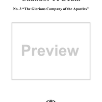 Chandos Te Deum in B-flat Major, HWV281: No. 3, The Glorious Company of the Apostles