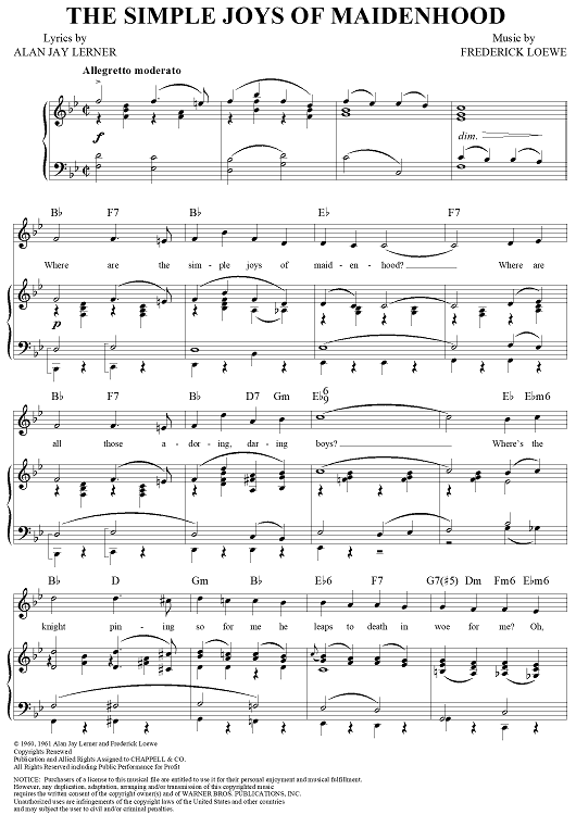 The Simple Joys of Maidenhood