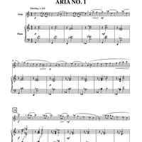 Three Arias for Flute and Piano