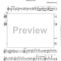 Od Yeshoma - Versions I & 2 - Wedding Recessional - Part 1 Flute, Oboe or Violin