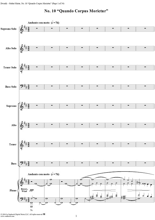 Stabat Mater, Op. 58: No. 10, Quando Corpus Morietur