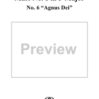 Mass No. 1 in F Major, D105: No. 6, Agnus Dei