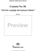Cantata No. 84: Ich bin vergnügt mit meinem Glücke, BWV84