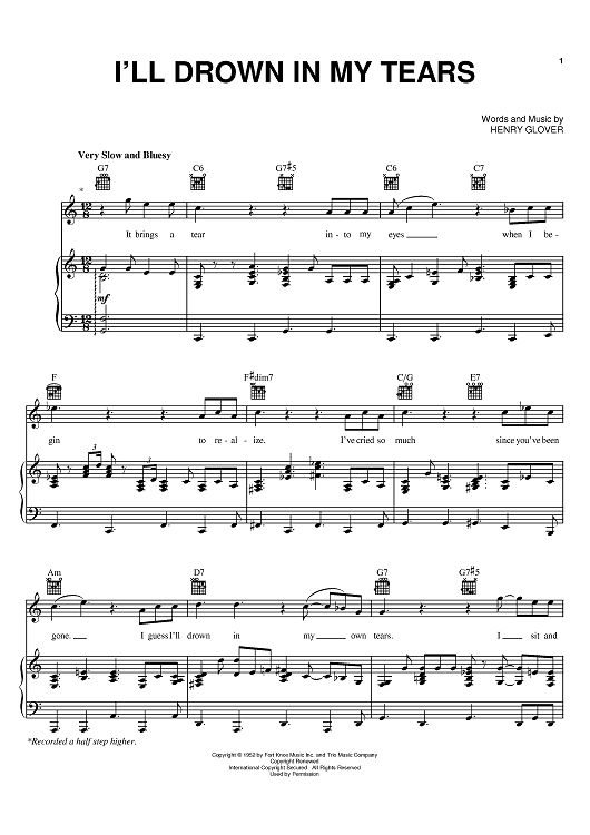 I'll Drown In My Tears