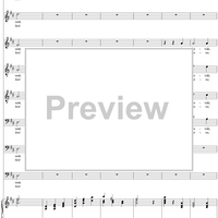 Samson, Act 2, No. 38: "Fix'd in his everlasting seat, Jehovah" - Score