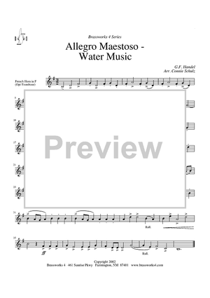Allegro Maestoso - Water Music - Horn in F