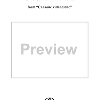 O dolce vita mia, from "Canzone villanesche" (Venice, 1541)