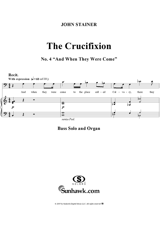 The Crucifixion: No. 4, And When They Were Come