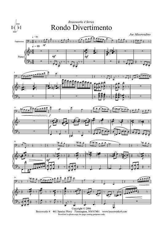 Rondo Divertimento - Piano Score