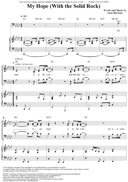 My Hope (with The Solid Rock)