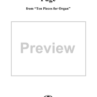 Fuge, No. 2 from "Ten Pieces for Organ", Op. 69