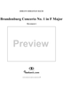 Brandenburg Concerto No. 1: Menuetto/Trio/Polonaise/Trio - Score