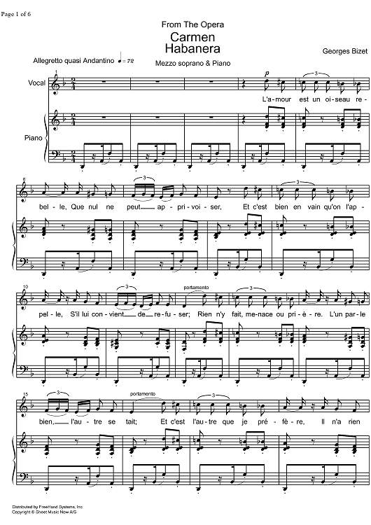 Habanera from Carmen