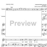 Wie Melodien zieht es mir Op.105 No. 1