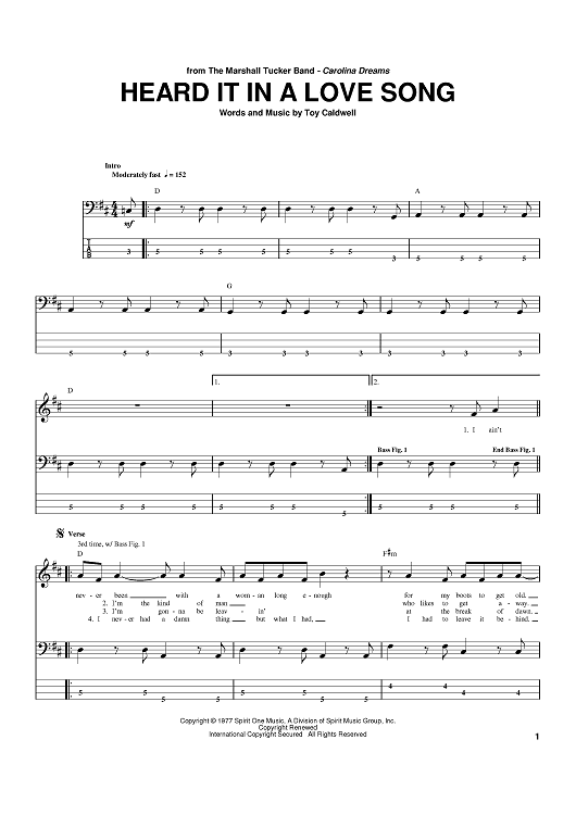 Heard It In A Love Song