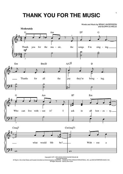 Thank You For The Music