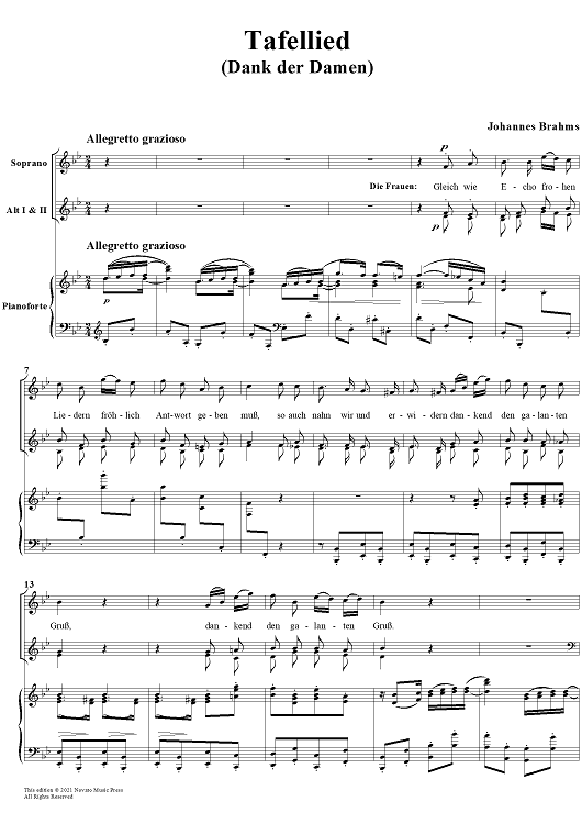 Tafellied, Op. 93b