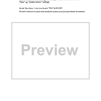 Blå skygge (Blue shadow) - Notes