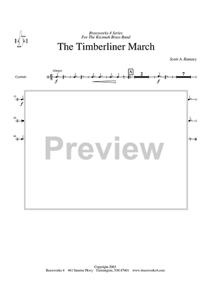 The Timberliner March - Cymbals