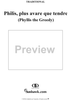 Philis, plus avare que tendre - (Phyllis the Greedy)