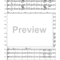 Christmas Echo Concerto for Solo String Quartet and String Orchestra - Score