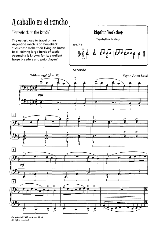 A caballo en el rancho ("Horseback on the Ranch")