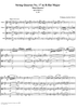 String Quartet No. 17, Movement 1 - Score