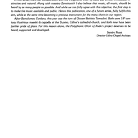 Messa breve in Re (Missa brevis in D Major) - Preface