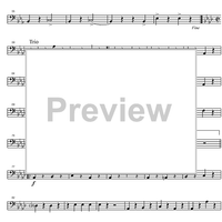 King George 1st Homage March - Double Bass