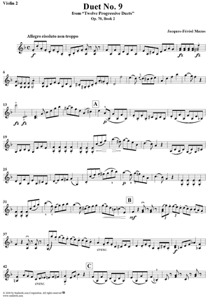 Duet No. 9 - Violin 2