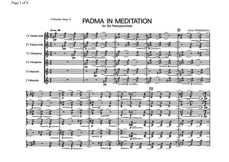 Padma in meditation - Score