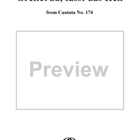"Greifet zu, fasst das Heil", Aria, No. 4 from Cantata No. 174: "Ich liebe den Höchsten von ganzem Gemüte" - Bass