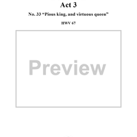 Pious king, and virtuous queen, No. 33 from Oratorio "Solomon", Act 3 (HWV67)