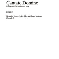 Cantate Domino - Choral Score