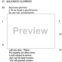 Iesucristo glorioso - Score