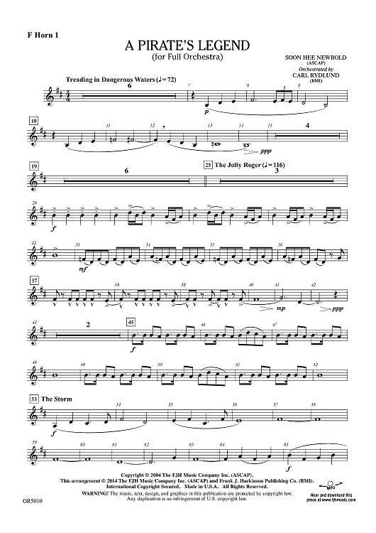 A Pirate's Legend - F Horn 1