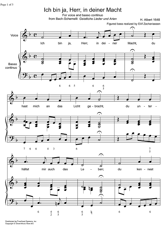 Ich bin ja, Herr, in deiner Macht