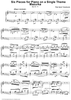 Six Pieces for Piano on a Single Theme. No. 5. Mazurka