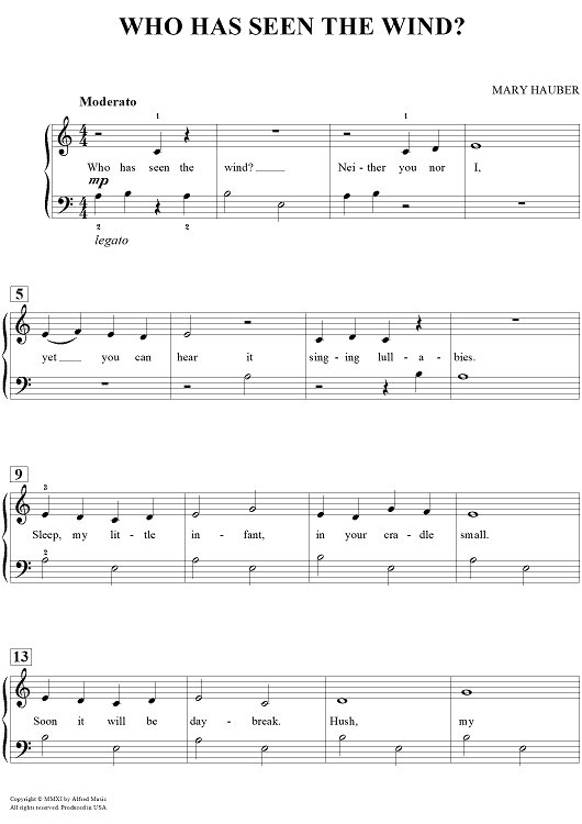 Who Has Seen The Wind?