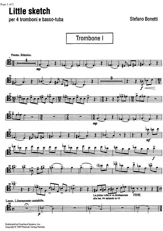 Little sketch - Trombone 1