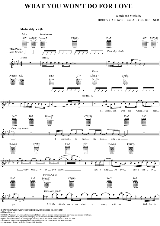 What You Won't Do For Love