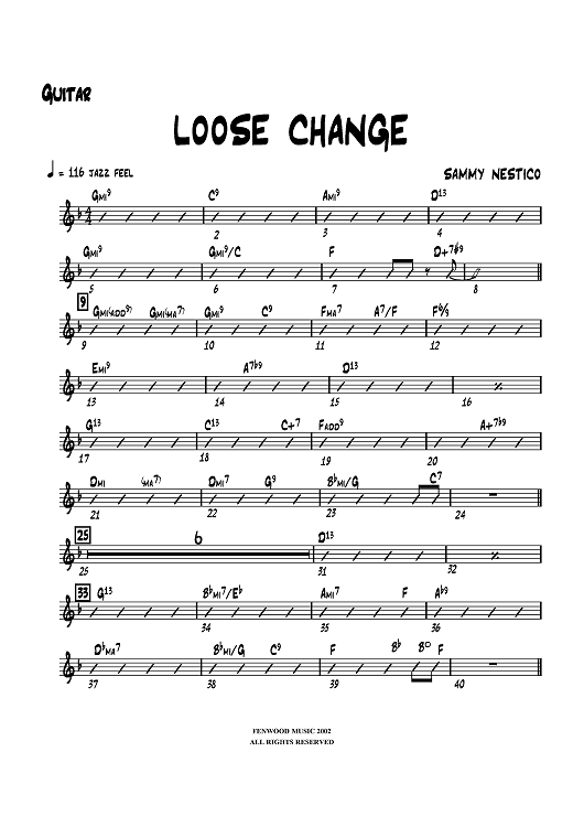 Loose Change - Guitar