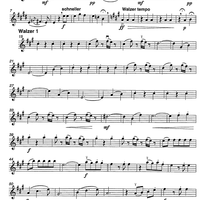 Wiener Aquarell Walzer Op.208 - Violin 1