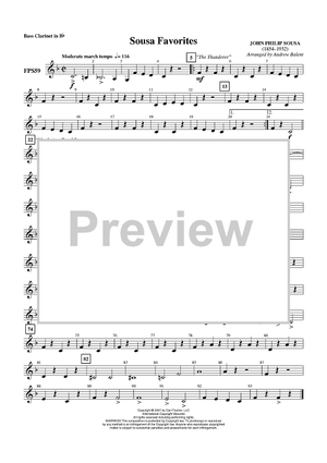 Sousa Favorites - Bass Clarinet in B-flat