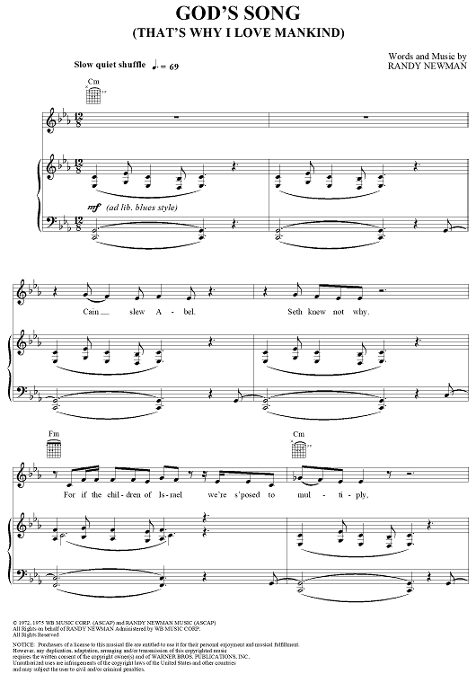 God's Song  (That's Why I Love Mankind)