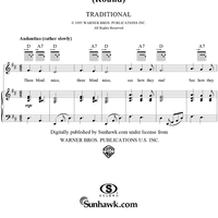 Three Blind Mice (Round)