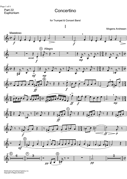 Concertino - Euphonium