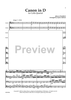 Canon in D for Cello Quartet - Score